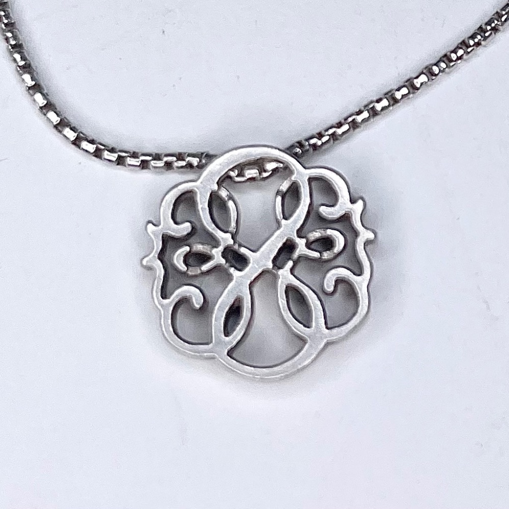 Endless Knot Silver Necklace